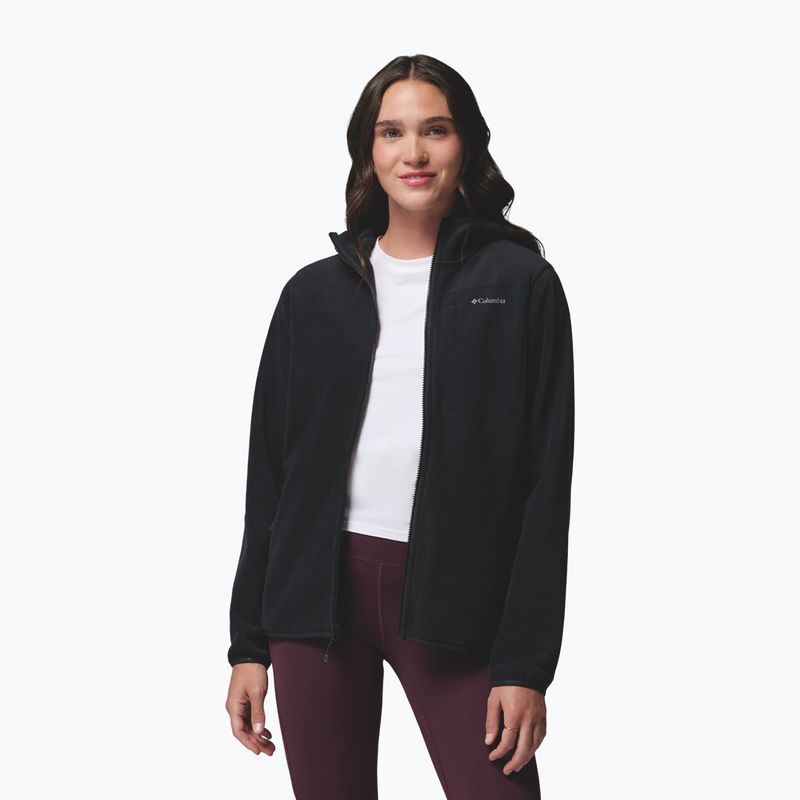 Moteriškas flisinis džemperis Columbia Pacific Arch 200 Hooded Full Zip Fleece Black 4