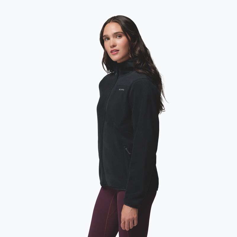 Moteriškas flisinis džemperis Columbia Pacific Arch 200 Hooded Full Zip Fleece Black 5