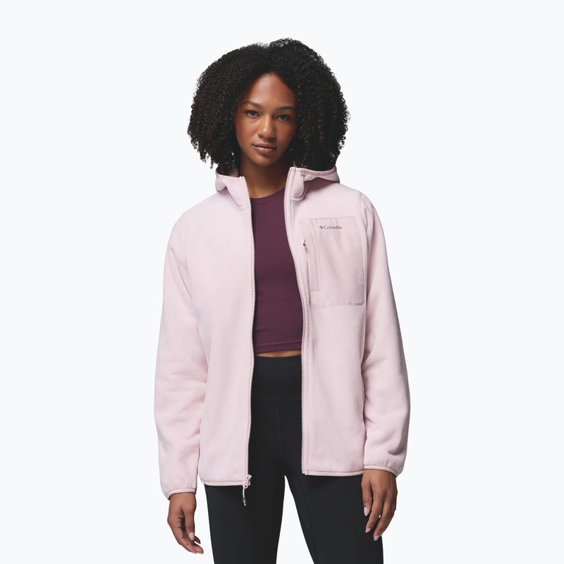 Moteriškas flisinis džemperis Columbia Pacific Arch 200 Hooded Full Zip Fleece mineral pink 5