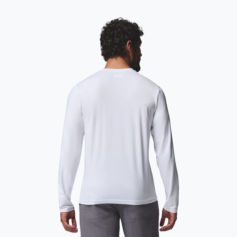 Vyriški ilgomis rankovėmis marškinėliai Columbia Parsons Point LS Graphic Tee white zigzag climb 3