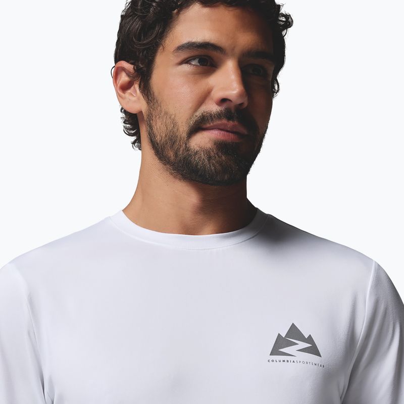 Vyriški ilgomis rankovėmis marškinėliai Columbia Parsons Point LS Graphic Tee white zigzag climb 5