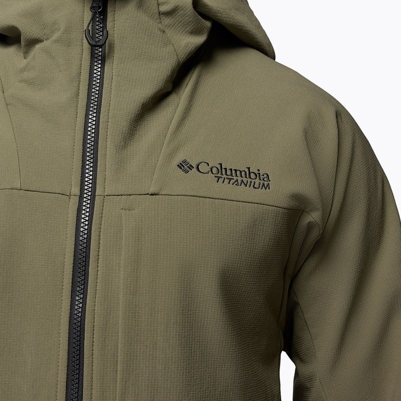 Vyriška softshell striukė Columbia Tennen Mountain Hooded Softshell stone green 10