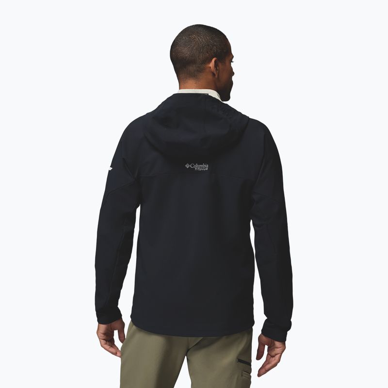 Vyriška softshell striukė Columbia Tennen Mountain Hooded Softshell black 3