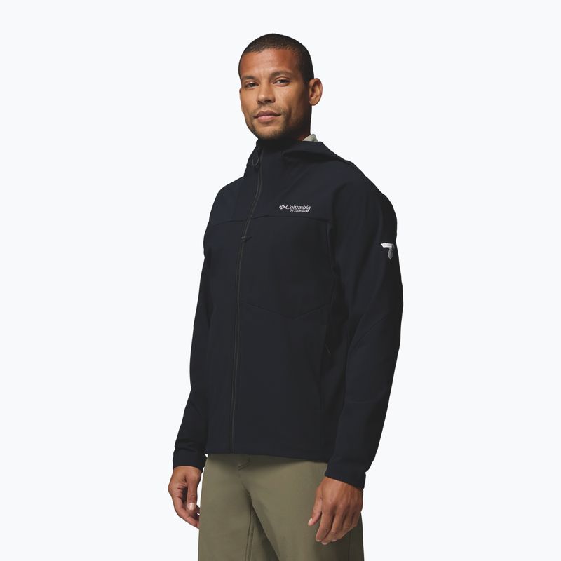 Vyriška softshell striukė Columbia Tennen Mountain Hooded Softshell black 5