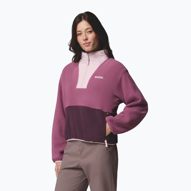 Moteriškas flisinis džemperis Columbia Sequoia Grove II Half Zip Fleece Antique Mauve/Moonvista/Mineral Pink 4