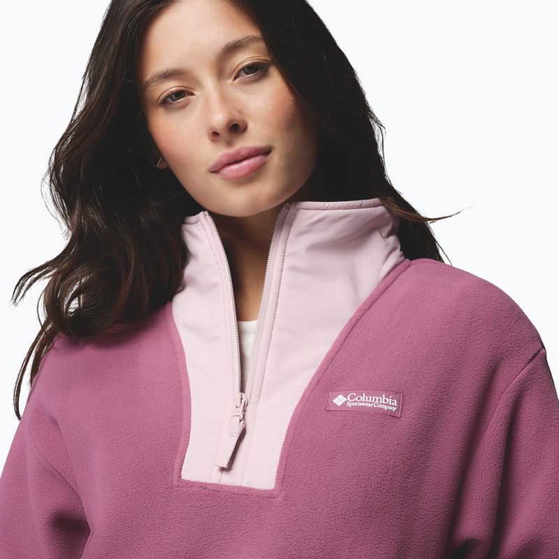 Moteriškas flisinis džemperis Columbia Sequoia Grove II Half Zip Fleece Antique Mauve/Moonvista/Mineral Pink 5