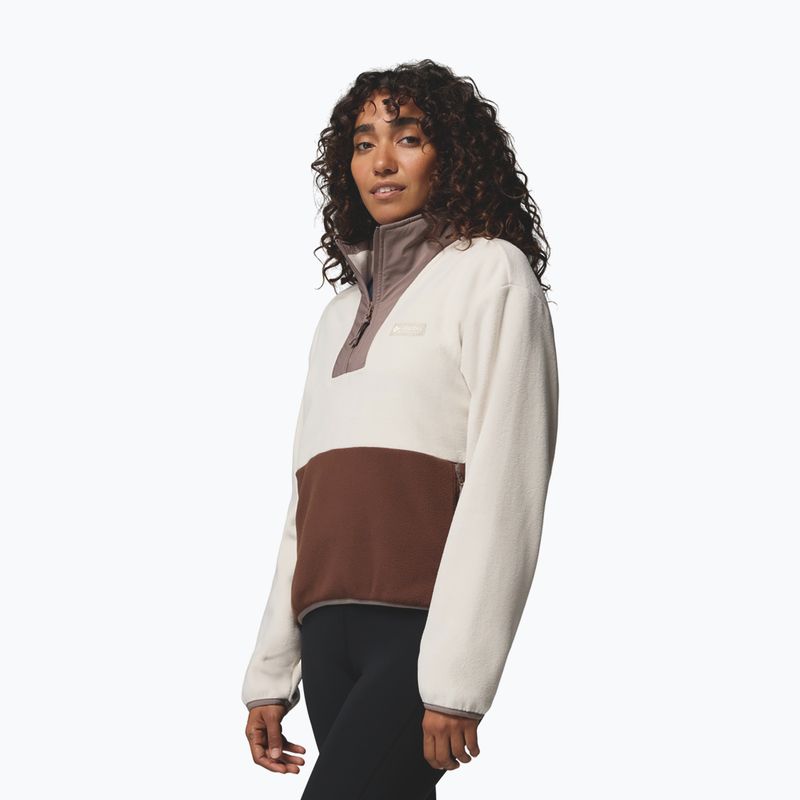 Moteriškas flisinis džemperis Columbia Sequoia Grove II Half Zip Fleece dark stone/tobacco/iron 4