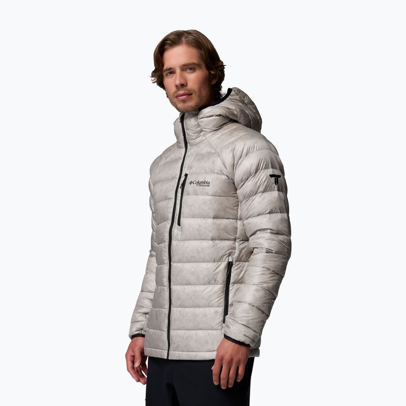 Vyriška pūsta striukė Columbia Arctic Crest Down Hooded flint grey 4