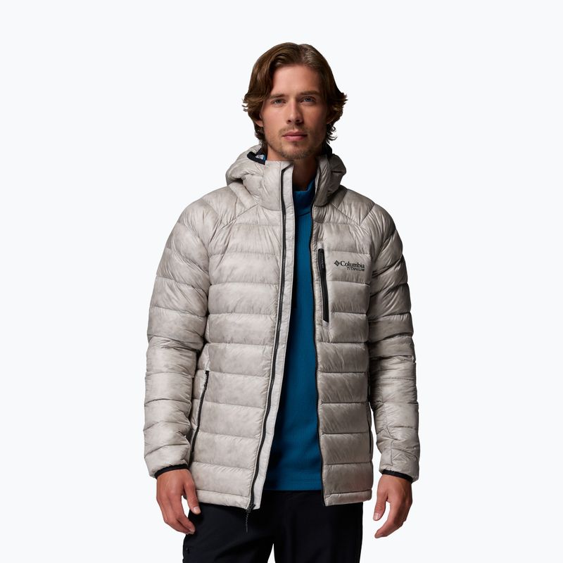 Vyriška pūsta striukė Columbia Arctic Crest Down Hooded flint grey 5