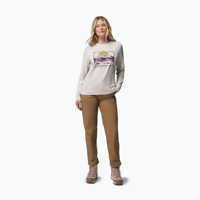 Moteriški marškinėliai ilgomis rankovėmis  Columbia Parsons Point LS Graphic Tee dark stone heather/all terrain 2