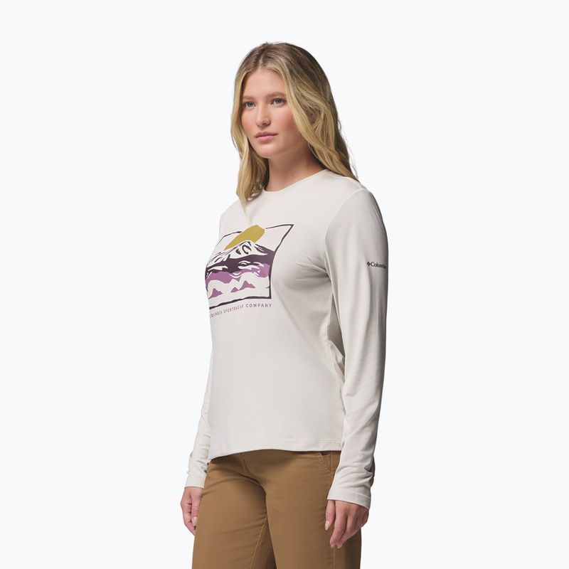 Moteriški marškinėliai ilgomis rankovėmis  Columbia Parsons Point LS Graphic Tee dark stone heather/all terrain 4