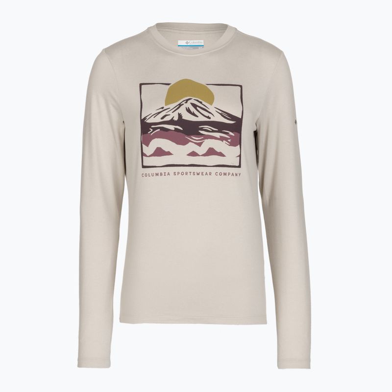 Moteriški marškinėliai ilgomis rankovėmis  Columbia Parsons Point LS Graphic Tee dark stone heather/all terrain 6