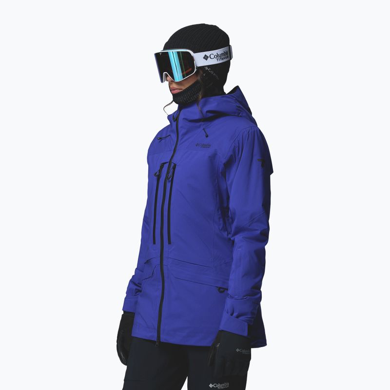 Moteriška slidinėjimo striukė Columbia Platinum Peak Insulated purple quartz 4