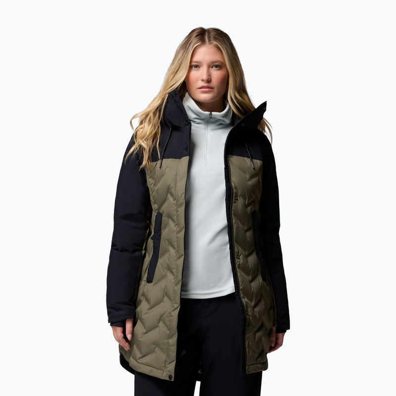 Moteriškas pūstas paltas Columbia Mountain Croo III Mid Down stone green/black 5