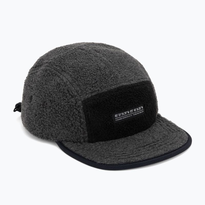 Kepurė su snapeliu Columbia Creek Side Thermal 5 Panel charcoal heather fleece/black ripstop