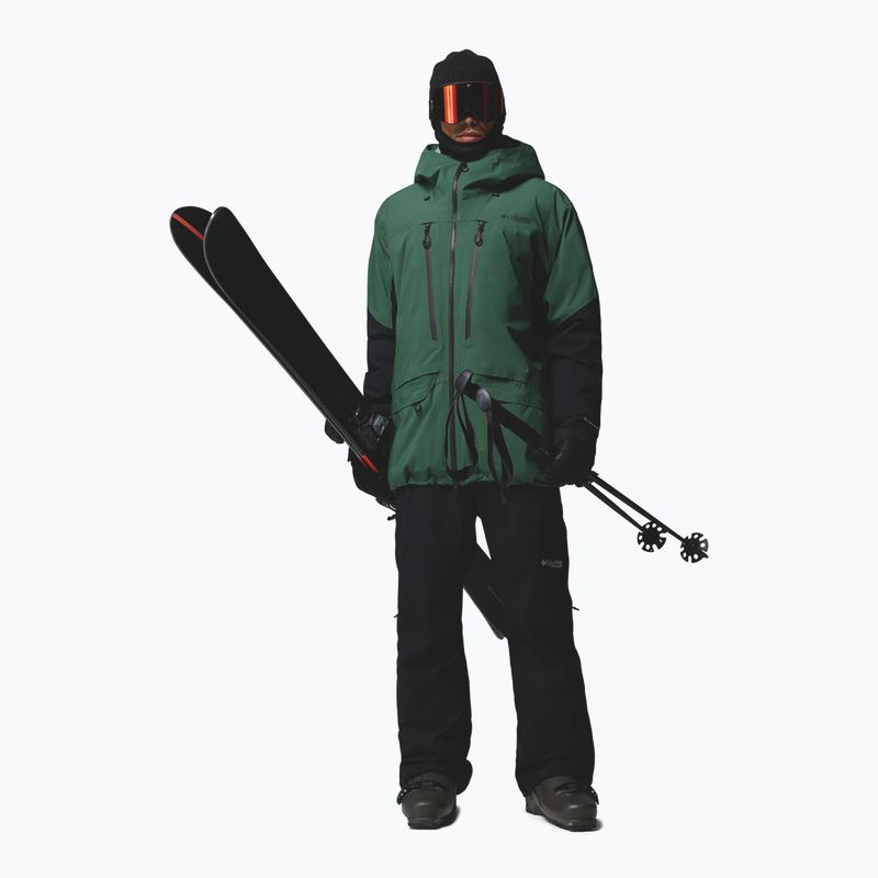 Vyriška slidinėjimo striukė Columbia Platinum Peak Insulated rain forest/black 2