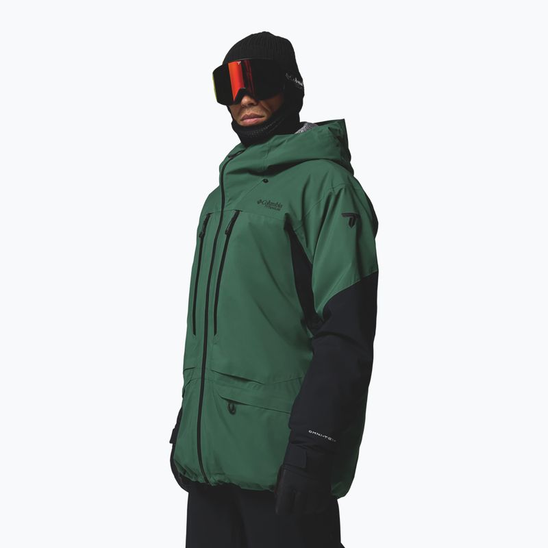 Vyriška slidinėjimo striukė Columbia Platinum Peak Insulated rain forest/black 4