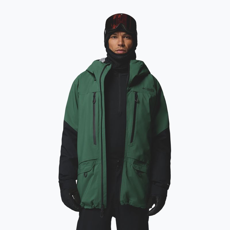Vyriška slidinėjimo striukė Columbia Platinum Peak Insulated rain forest/black 6