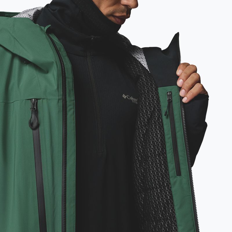 Vyriška slidinėjimo striukė Columbia Platinum Peak Insulated rain forest/black 14