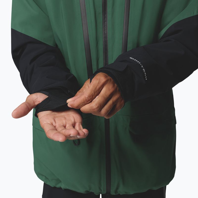 Vyriška slidinėjimo striukė Columbia Platinum Peak Insulated rain forest/black 15