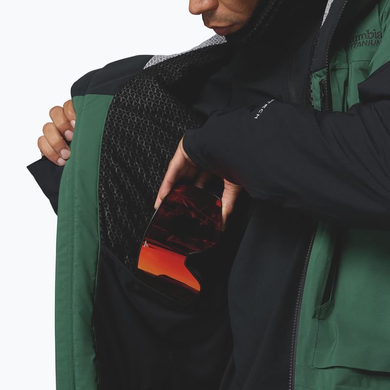 Vyriška slidinėjimo striukė Columbia Platinum Peak Insulated rain forest/black 16