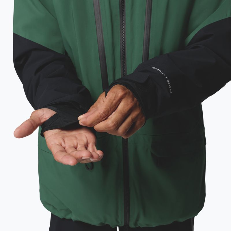 Vyriška slidinėjimo striukė Columbia Platinum Peak Insulated rain forest/black 5