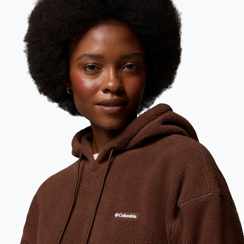 Moteriškas flisinis džemperis Columbia Timber Meadow MTR Fleece Hoodie tobacco 6