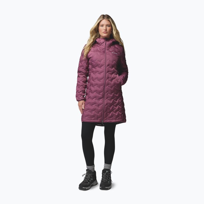 Moteriška pūsta striukė Columbia Delta Ridge II Long Down antique mauve 2