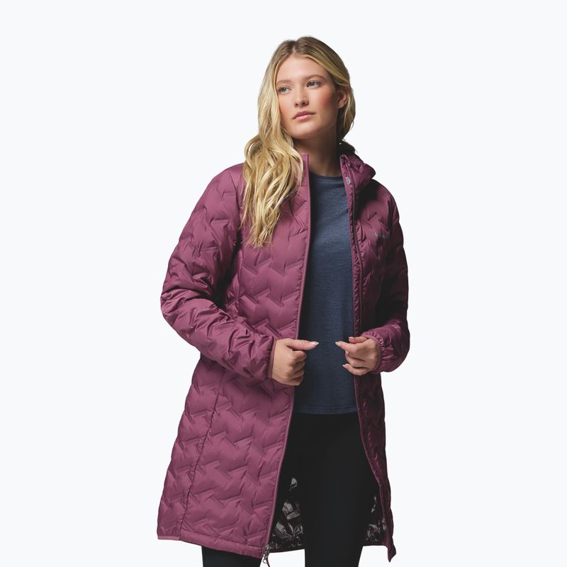 Moteriška pūsta striukė Columbia Delta Ridge II Long Down antique mauve 4