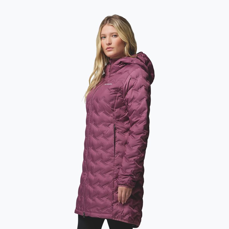 Moteriška pūsta striukė Columbia Delta Ridge II Long Down antique mauve 5
