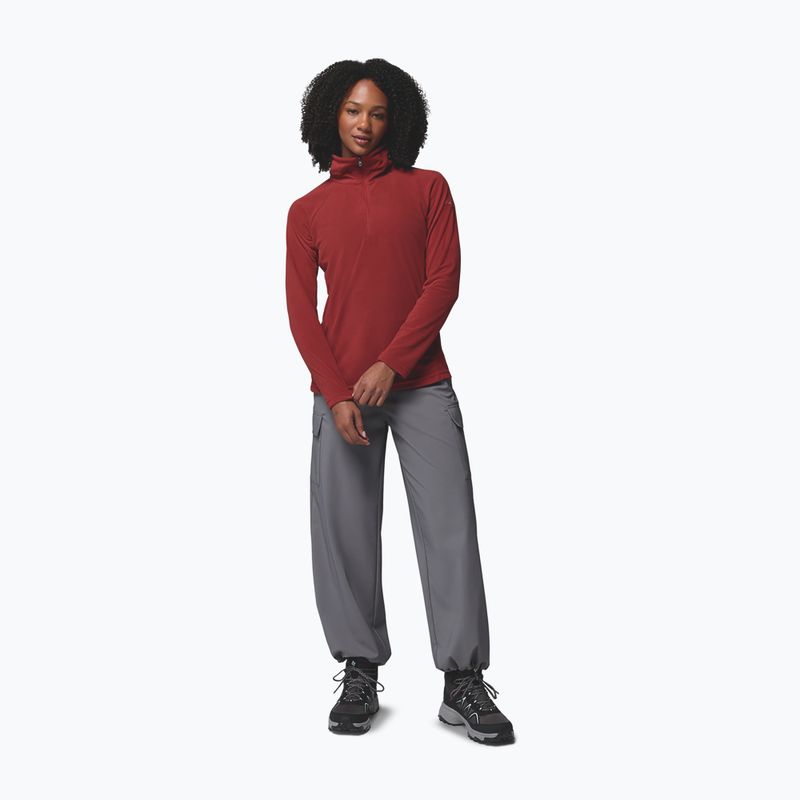 Moteriškas flisinis džemperis Columbia Glacial IV 1/2 Zip Red Oxide 2