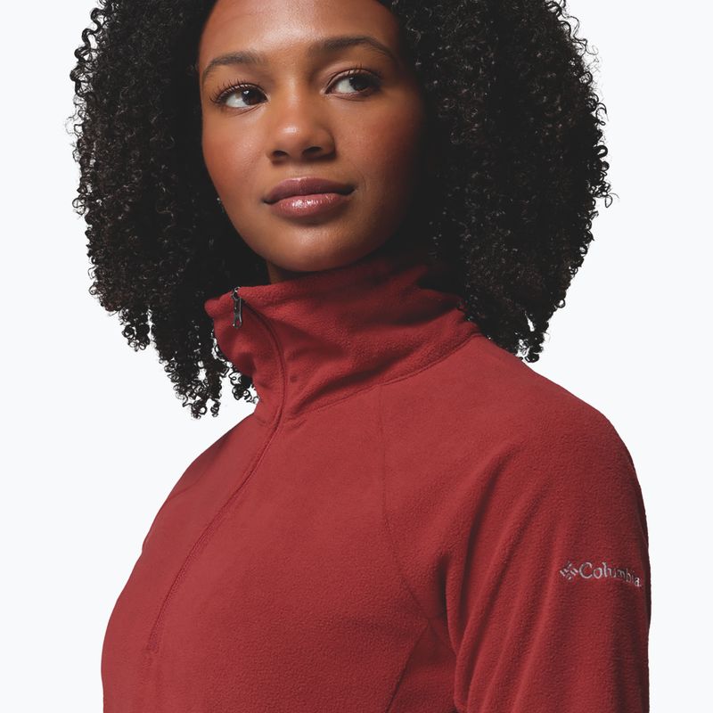 Moteriškas flisinis džemperis Columbia Glacial IV 1/2 Zip Red Oxide 4