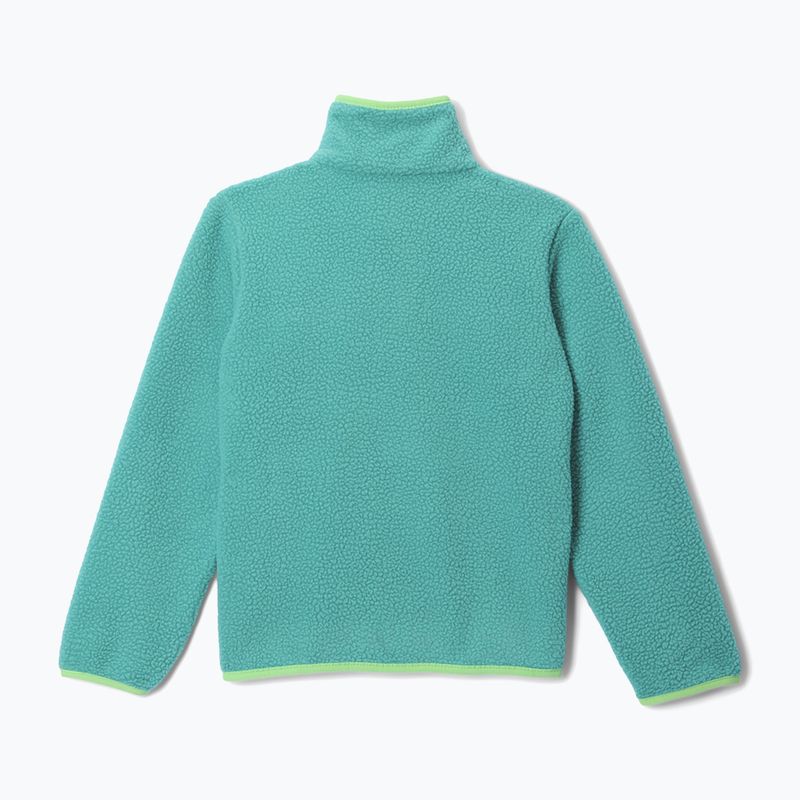 Vaikiškas flisinis džemperis Columbia Halvetia II Half Snap Fleece teal/black 2