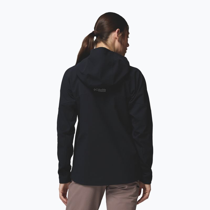 Moteriška softshell striukė Columbia Tennen Mountain Hooded Softshell black 3