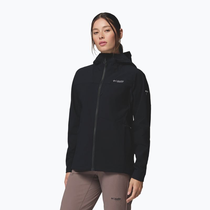 Moteriška softshell striukė Columbia Tennen Mountain Hooded Softshell black 5