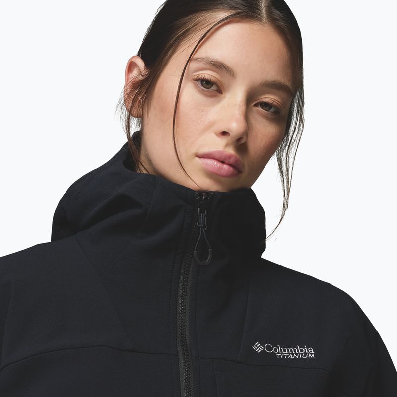 Moteriška softshell striukė Columbia Tennen Mountain Hooded Softshell black 6