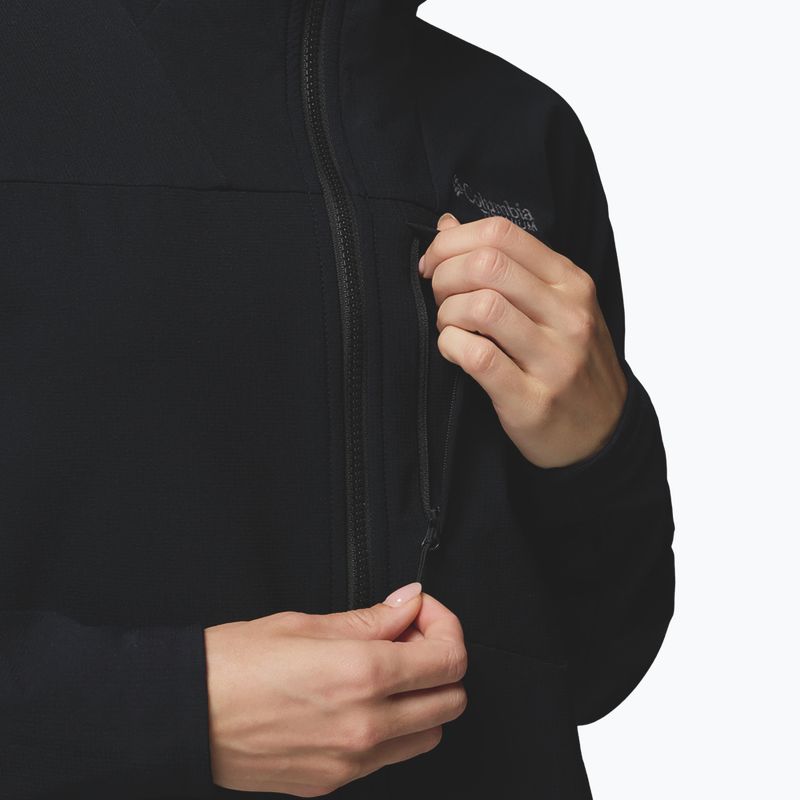 Moteriška softshell striukė Columbia Tennen Mountain Hooded Softshell black 8