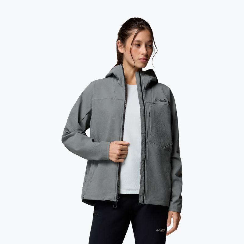 Moteriška softshell striukė Columbia Tennen Mountain Hooded Softshell sedona sage 5