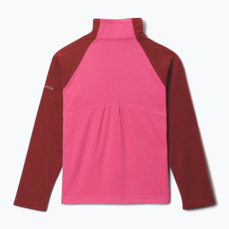 Vaikiškas flisinis džemperis Columbia Glacial Fleece Half Zip nico/red oxide 2