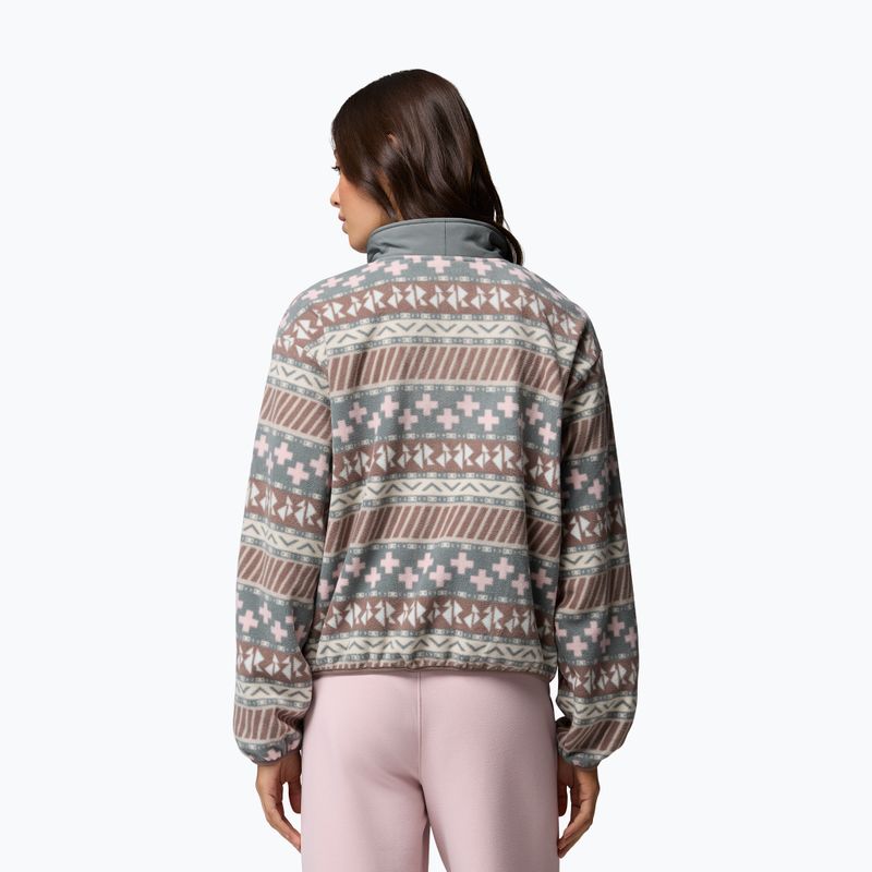Moteriškas flisinis džemperis Columbia Sequoia Grove II Printed Half Zip Iron Wizard Island 3