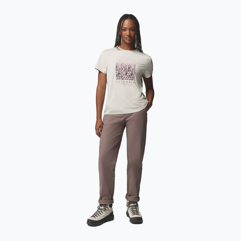 Moteriški marškinėliai Columbia Parsons Point SS Graphic Tee dark stone heather/treescape 2