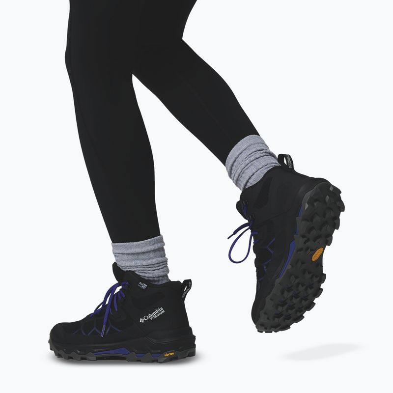 Moteriški žygio batai Columbia Peakfreak Titanum Outdry Mid black/purple quartz 6