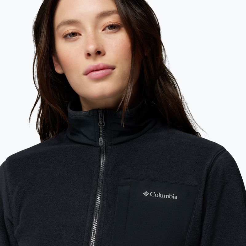 Moteriškas flisinis džemperis Columbia Pacific Arch 200 Half Zip Fleece Black 6