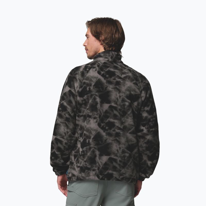 Vyriškas flisinis džemperis Columbia Timber Crest MTR Fleece Printed HZ black/icypeaks 3