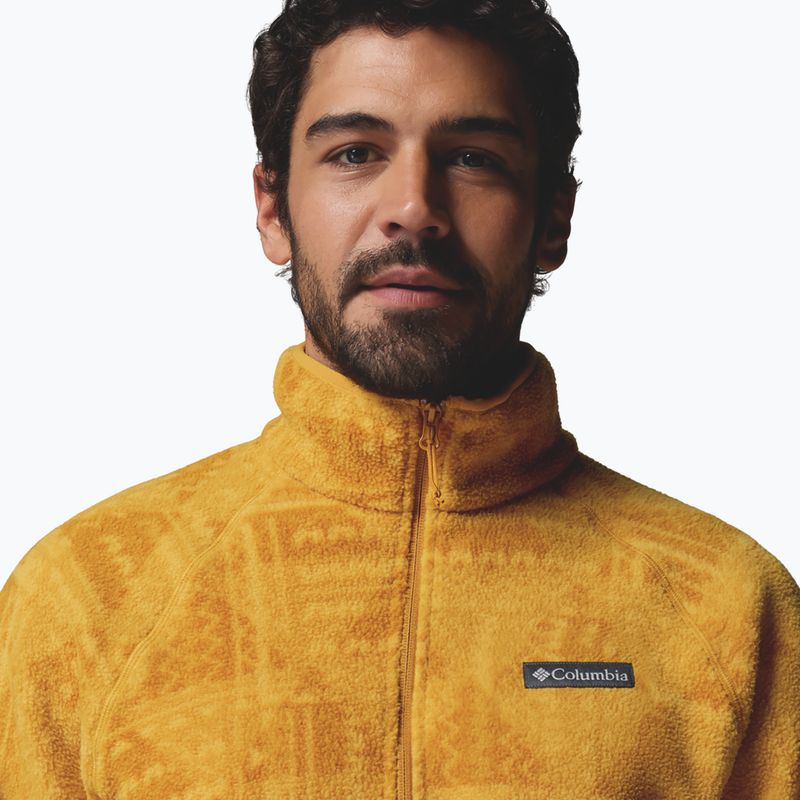 Vyriškas flisinis džemperis Columbia Timber Crest MTR Fleece Printed HZ squash/geomix tonal 5
