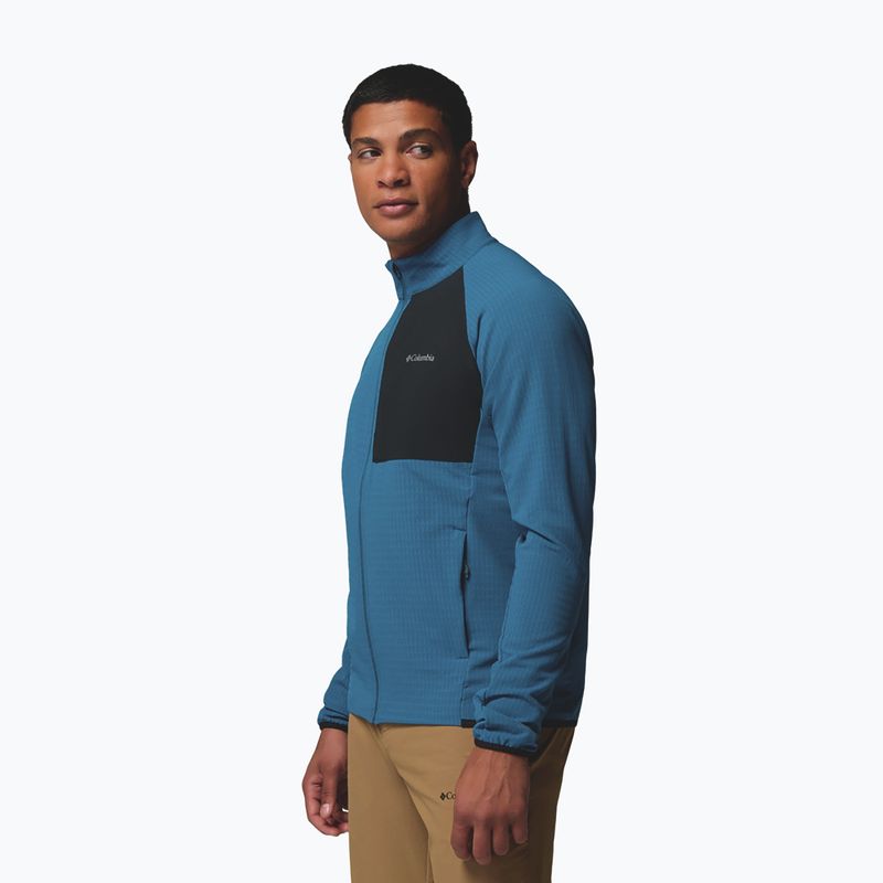 Vyriškas flisinis džemperis Columbia Superior Summit Grid Full Zip phoenix blue 5