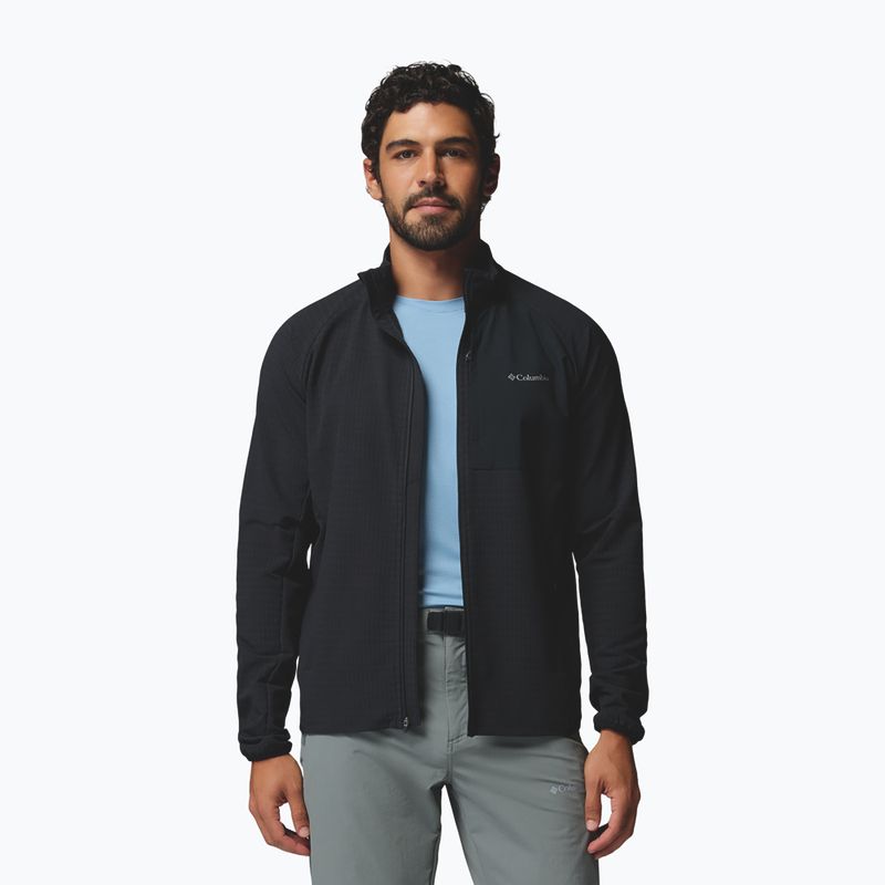 Vyriškas flisinis džemperis Columbia Superior Summit Grid Full Zip black 4