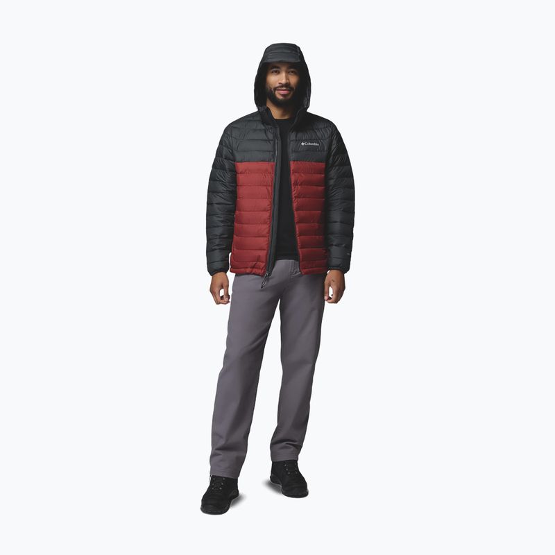 Vyriška striukė Columbia Powder Lite II Hooded red oxide/shark 2