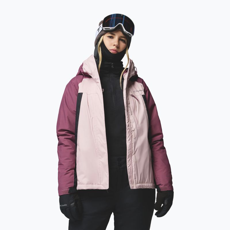 Moteriška slidinėjimo striukė Columbia Snowy Summit Ins mineral pink/black/antique mauve x dye 4