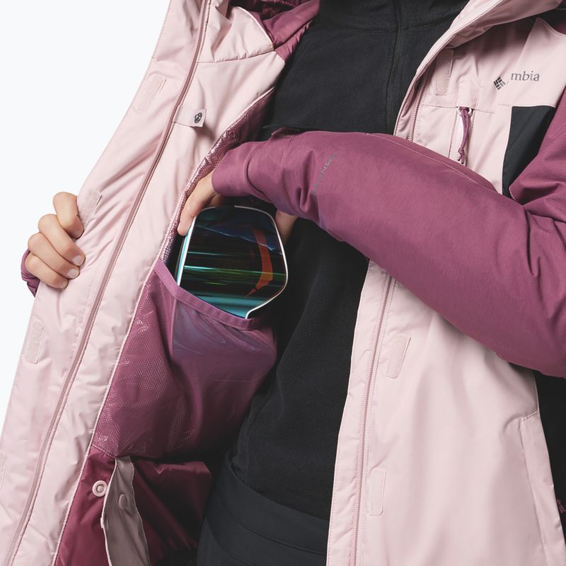 Moteriška slidinėjimo striukė Columbia Snowy Summit Ins mineral pink/black/antique mauve x dye 8